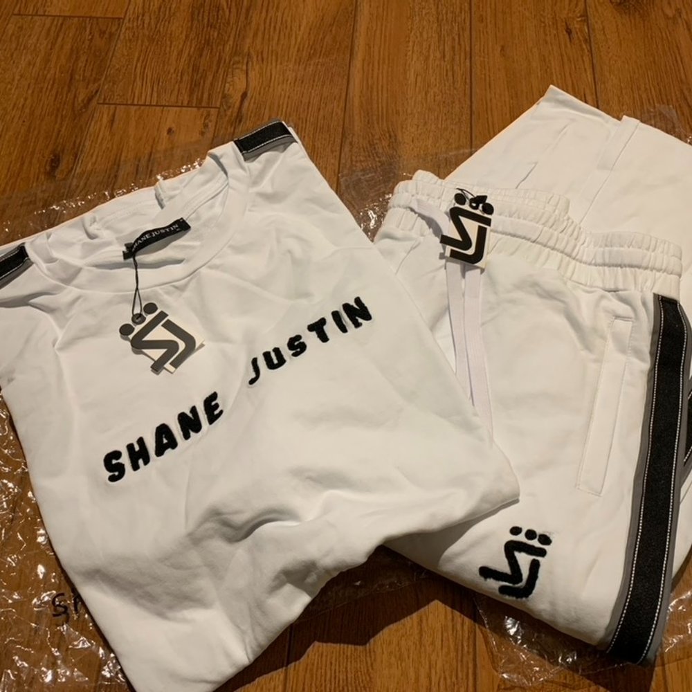 NWT - Shane Justin - WMNS- White 2PC - Jogger - Picture 1 of 5